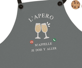 L'apéro m'appelle, je dois y aller - Embroidery Design - FineryEmbroidery